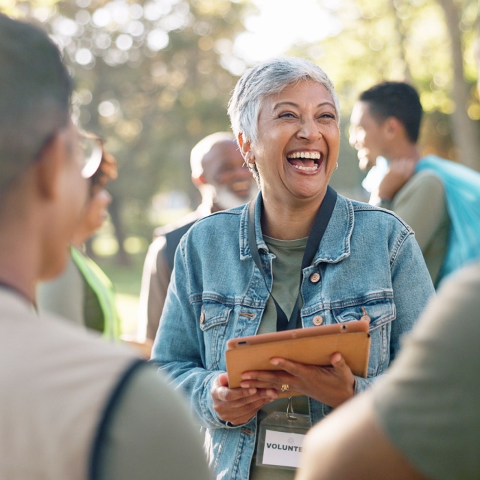 female community volunteer