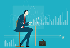 illustration of an investor