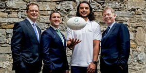Zurich, RPI, James Lowe at the relaunch of the Tackle Your Feelings campaign