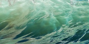 the crest of a wave