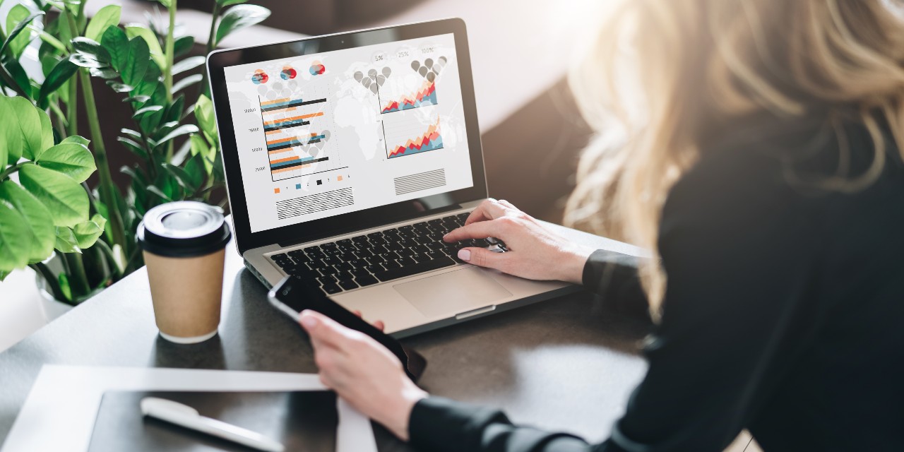 female working in finance