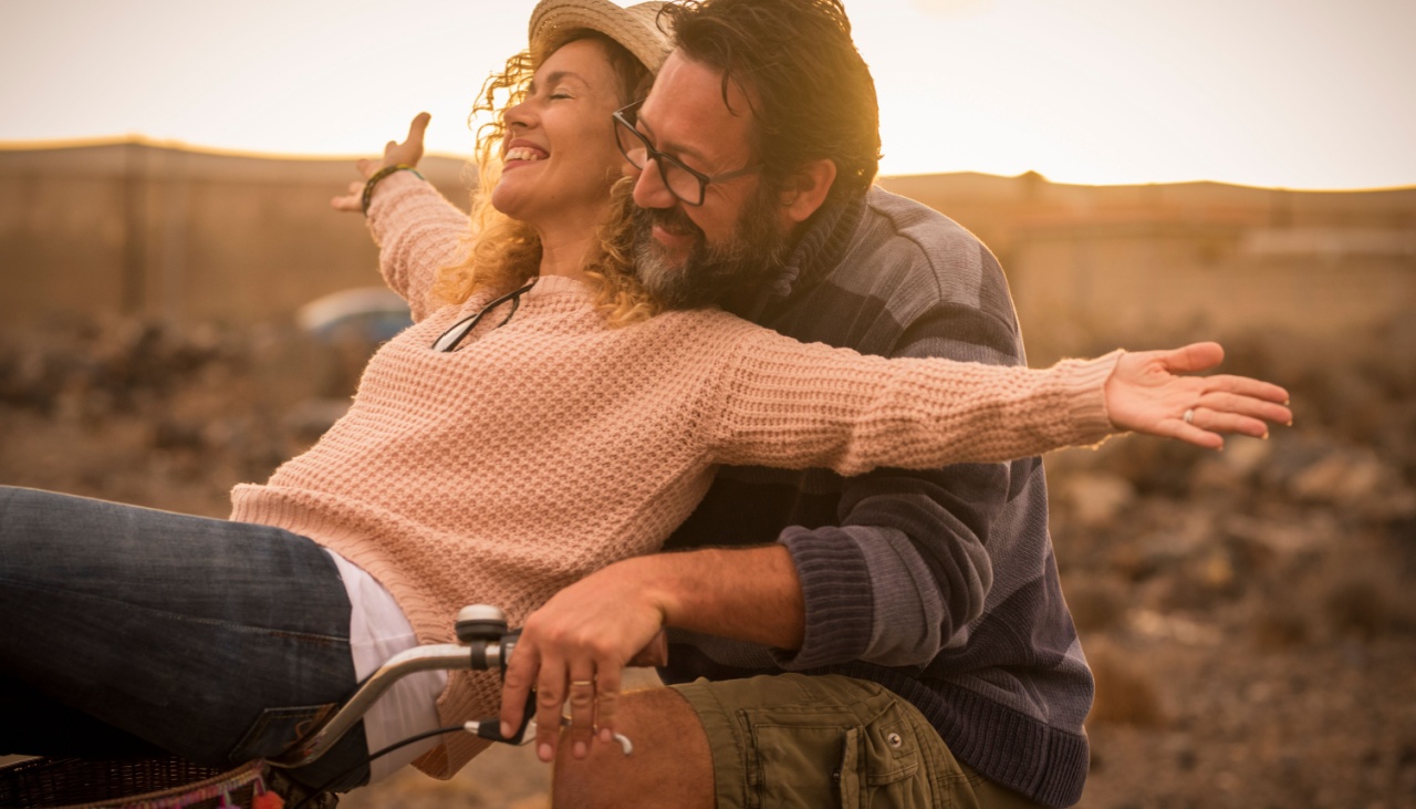 Couple on bike