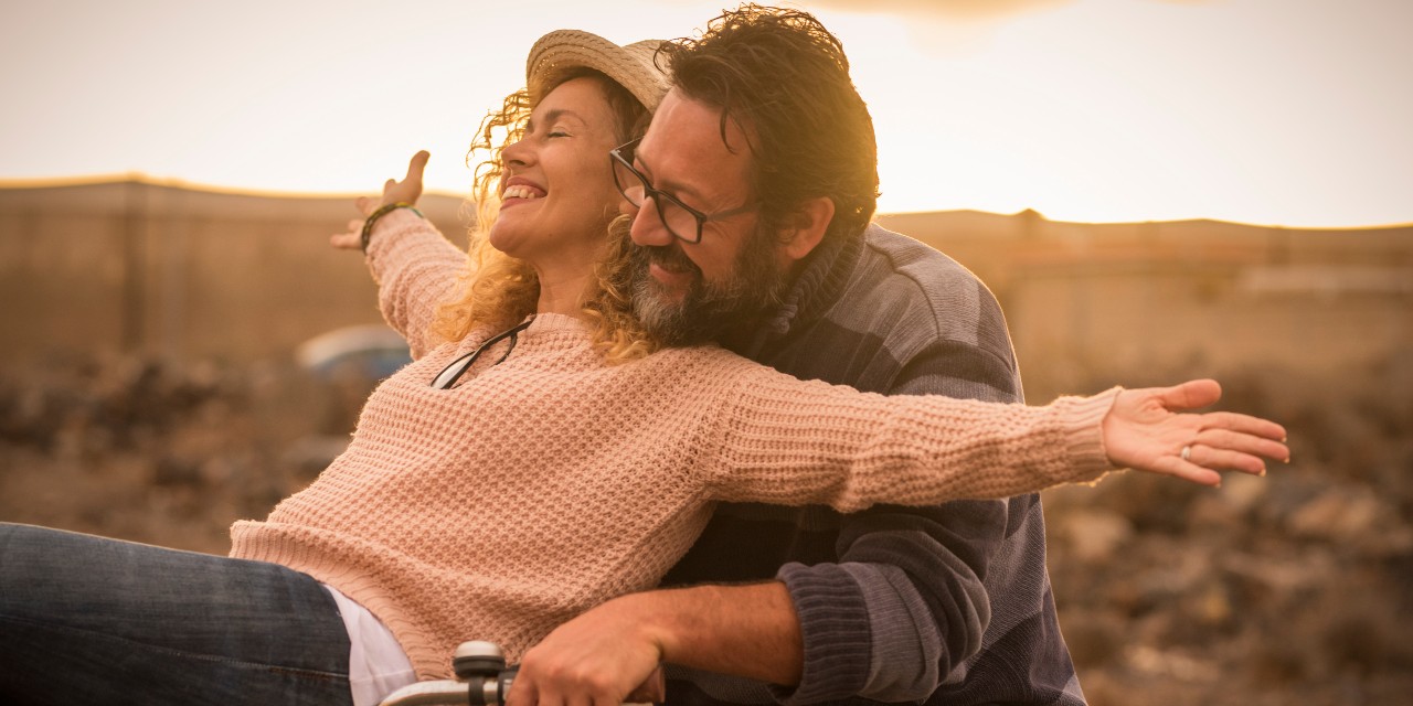 couple on bike