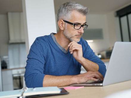 man on laptop