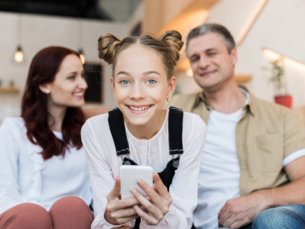 parents with teenager