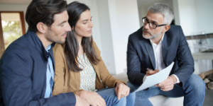 couple getting financial advice
