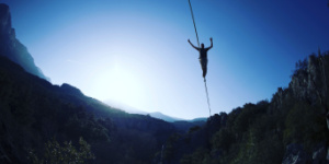 balance rope walker