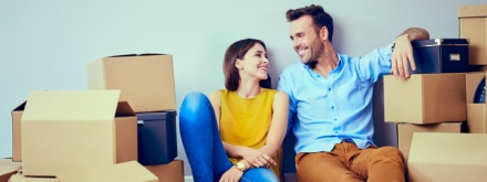 couple moving house