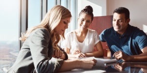 advisor giving couple advice