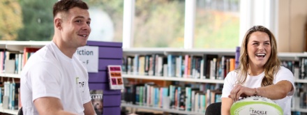  Tackle Your Feelings ambassadors Zac Ward and Beibhinn Parsons