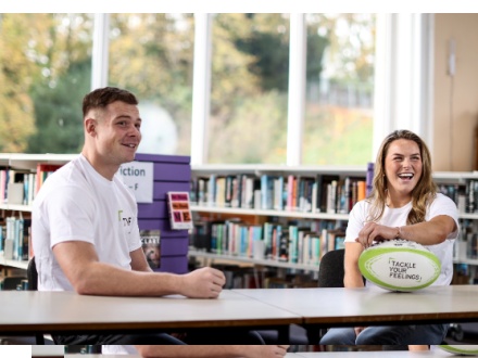 Tackle Your Feelings ambassadors Zac Ward and Beibhinn Parsons