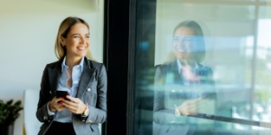 smiling business woman