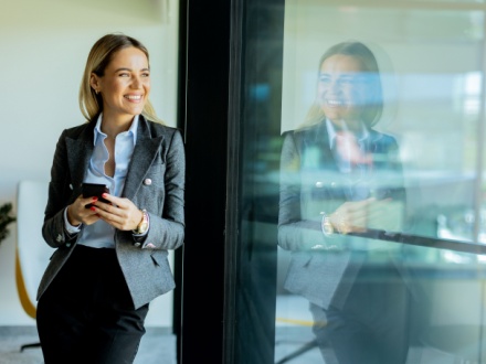 smiling business woman