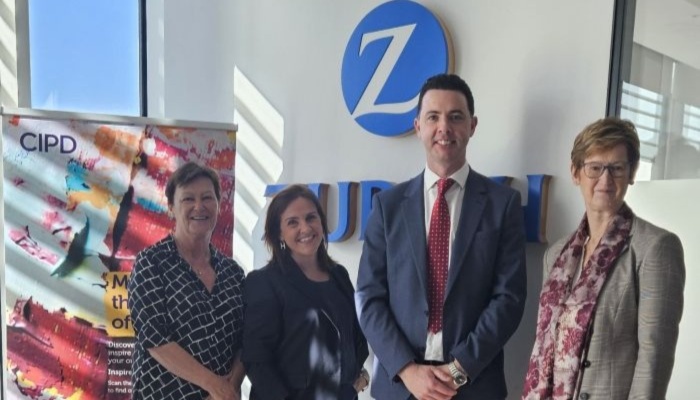 Rose Leonard, Head of Corporate Distribution & Customer Relationship Management, Zurich; Alison Hodgson, the CIPD’s Market Director Ireland; Niall Hall, Senior Employee Benefits Manager, Zurich Life; and Mary Connaughton, the CIPD’s Strategic Engagement Director pictured at the CIPD and Zurich Ireland pensions round-table discussion. 